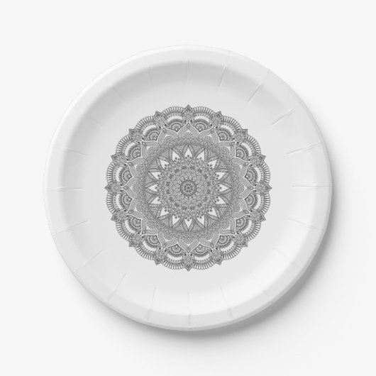 Gepersonaliseerde 7" Round Paper Bord (Voorkant)