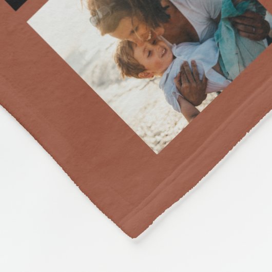 Gepersonaliseerde 80 Fotocollage Fleece Deken (Hoek)