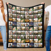Gepersonaliseerde 80 Fotocollage Fleece Deken