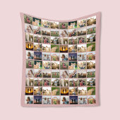 Gepersonaliseerde 80 Fotocollage Fleece Deken