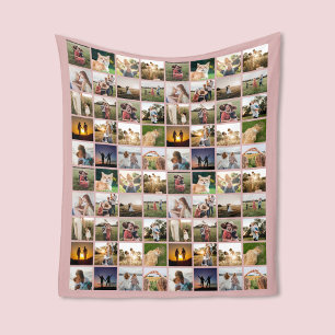 Gepersonaliseerde 80 Fotocollage Fleece Deken