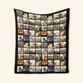 Gepersonaliseerde 80 Fotocollage Fleece Deken