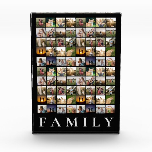 Gepersonaliseerde 80 fotocollage fotoblok (Voorkant)