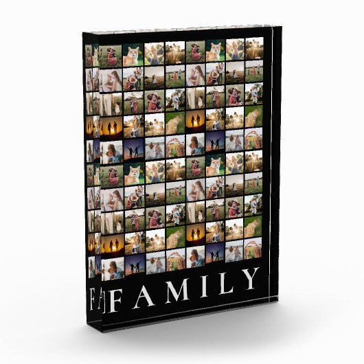 Gepersonaliseerde 80 fotocollage fotoblok (Links)