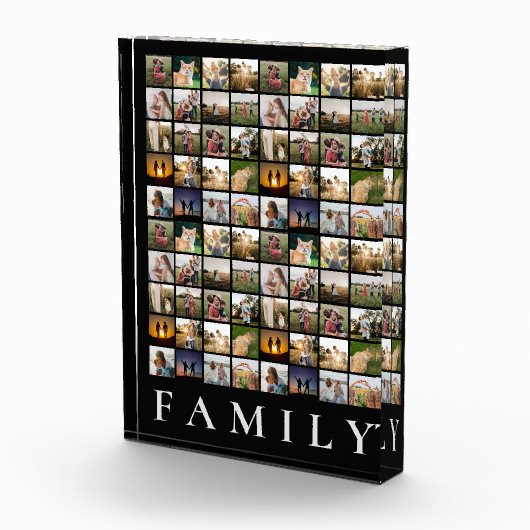 Gepersonaliseerde 80 fotocollage fotoblok (Rechts)