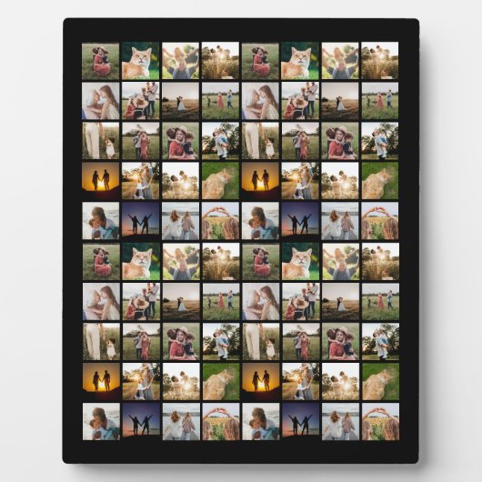 Gepersonaliseerde 80 Fotocollage Fotoplaat (Voorkant)