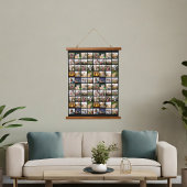 Gepersonaliseerde 80 Fotocollage Hangend Wandkleed