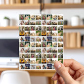 Gepersonaliseerde 80 Fotocollage Sticker