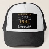 Gepersonaliseerde 80e verjaardag Geboren in 1941   Trucker Pet (Voorkant)