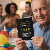 Gepersonaliseerde 80e verjaardag Geboren in 1942   Kaart