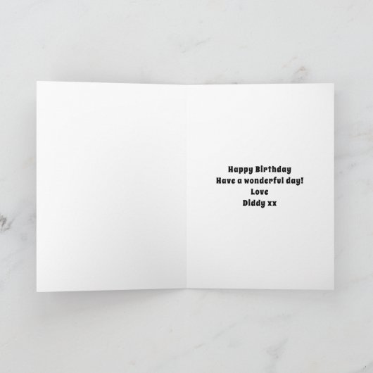 Gepersonaliseerde 80e verjaardag over de heuvel Gr Kaart (Binnen)