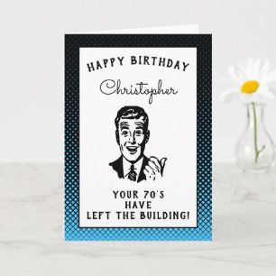 Gepersonaliseerde 80e verjaardag over de heuvel Gr Kaart