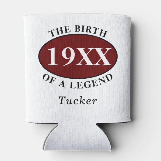 Gepersonaliseerde 80ste verjaardag Geboorte van ee Blikjeskoeler (Achterkant)