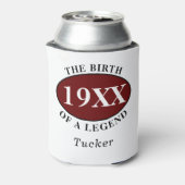 Gepersonaliseerde 80ste verjaardag Geboorte van ee Blikjeskoeler (Blikje Achterkant)