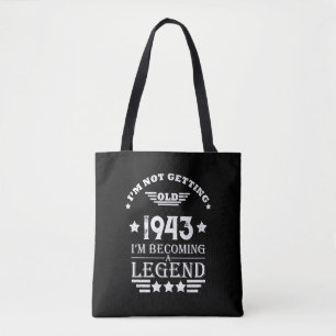Gepersonaliseerde 80ste verjaardagscadeaus tote bag