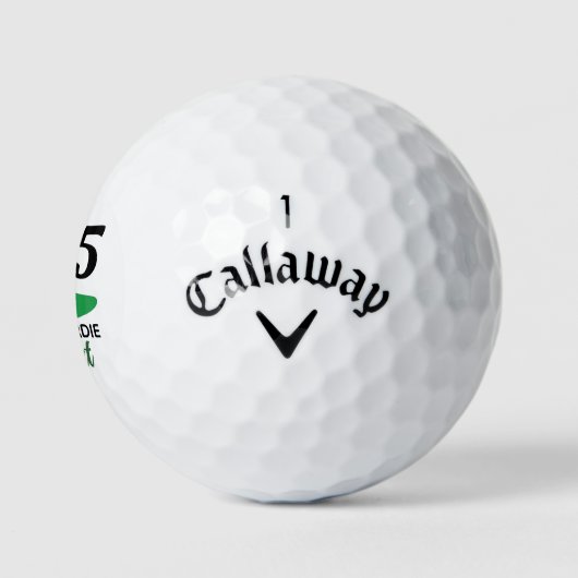 Gepersonaliseerde 85e verjaardag cadeau voor golfe golfballen (Logo)