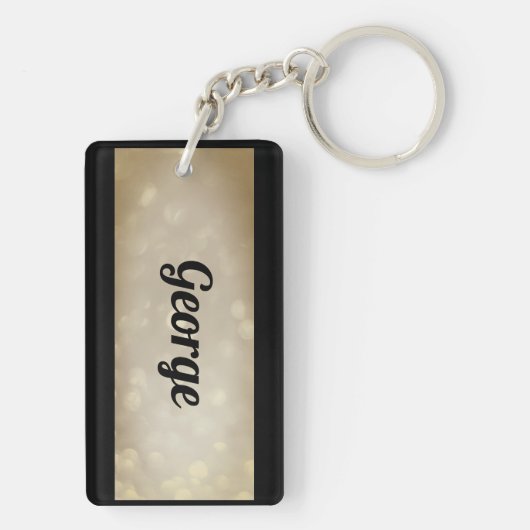 Gepersonaliseerde 88e verjaardag Acrylische Sleute Sleutelhanger (achterkant)