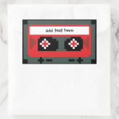Gepersonaliseerde 8 bit cassette tape stickers (Tas)