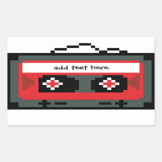 Gepersonaliseerde 8 bit cassette tape stickers