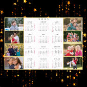 Gepersonaliseerde 8 Family Photo Collage 2025 Kale Poster