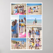 Gepersonaliseerde 8 foto collage poster (Voorkant)