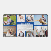 Gepersonaliseerde 8 Fotocollage familie & aangepas Bureaumat (Keyboard & Muis)