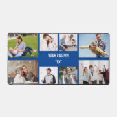 Gepersonaliseerde 8 Fotocollage familie & aangepas Bureaumat (Voorkant)