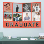 Gepersonaliseerde 8 foto's Afstuderen Afstuderen p Spandoek (Beurs)