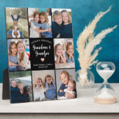 Gepersonaliseerde 8 Photo Collage Grootouders Mode Fotoplaat (Zijkant)