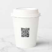 Gepersonaliseerde 8oz Paper Cup met deksel voor ev Papieren Bekers (Voorkant)