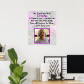 GEPERSONALISEERDE 90E BIRTHDAY FOTO PRAYER POSTER (Thuiskantoor)