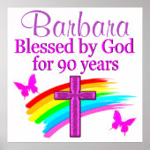 GEPERSONALISEERDE 90E BIRTHDAY PRAYER POSTER (Voorkant)