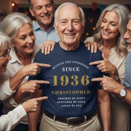 Gepersonaliseerde 90e verjaardag 1936 Voeg naam to T-shirt
