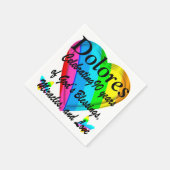 GEPERSONALISEERDE 90E VERJAARDAG LIEFDE HART SERVE SERVETTEN (Hoek)