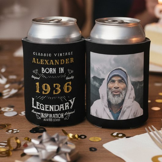 Gepersonaliseerde 90e verjaardag Naam toevoegen Ja Blikjeskoeler