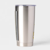 Gepersonaliseerde 911 Dispatcher Dunne gouden lijn Geïsoleerde Drinkbeker (Links)