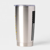 Gepersonaliseerde 911 Dispatcher Dunne gouden lijn Geïsoleerde Drinkbeker (Rechts)