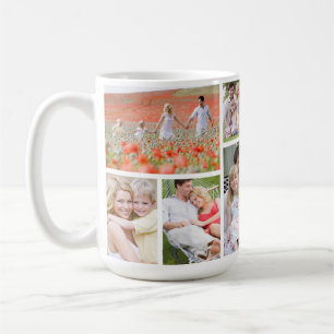 Gepersonaliseerde 9 familie foto Mok