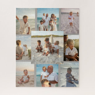 Gepersonaliseerde 9 Foto Familie Collage Legpuzzel