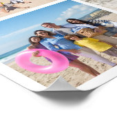 Gepersonaliseerde 9 fotocollage poster (Hoek)