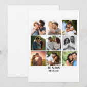 Gepersonaliseerde 9 Photo Collage Sjabloon voor ko (Voorkant / Achterkant)