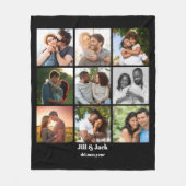 Gepersonaliseerde 9 Photo Collage Sjabloon voor ko Fleece Deken (Voorkant)