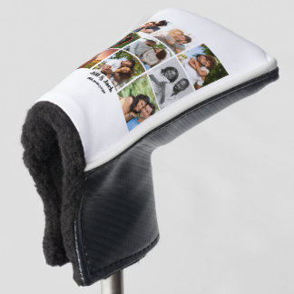 Gepersonaliseerde 9 Photo Collage Sjabloon voor ko Golfheadcover