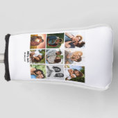 Gepersonaliseerde 9 Photo Collage Sjabloon voor ko Golfheadcover (Voorkant)