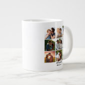 Gepersonaliseerde 9 Photo Collage Sjabloon voor ko Grote Koffiekop (Voorkant rechts)