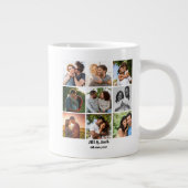 Gepersonaliseerde 9 Photo Collage Sjabloon voor ko Grote Koffiekop (Rechts)