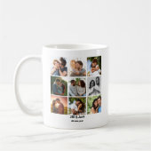 Gepersonaliseerde 9 Photo Collage Sjabloon voor ko Koffiemok (Links)
