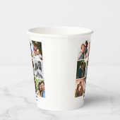 Gepersonaliseerde 9 Photo Collage Sjabloon voor ko Papieren Bekers (Rechts)