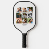 Gepersonaliseerde 9 Photo Collage Sjabloon voor ko Pickleball Paddle (Achterkant)