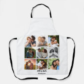 Gepersonaliseerde 9 Photo Collage Sjabloon voor ko Schort (Voorkant)